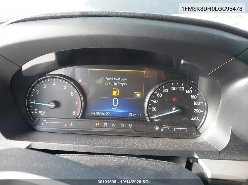 2020 FORD EXPLORER VIN 1FMSK8DH0LGC95478 — фото 7