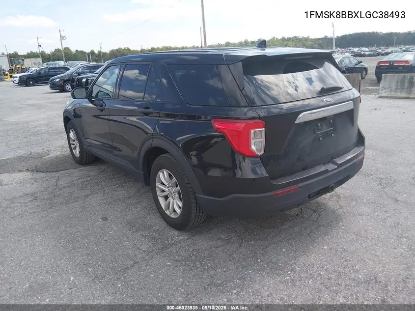 2020 FORD EXPLORER VIN 1FMSK8BBXLGC38493 — фото 3