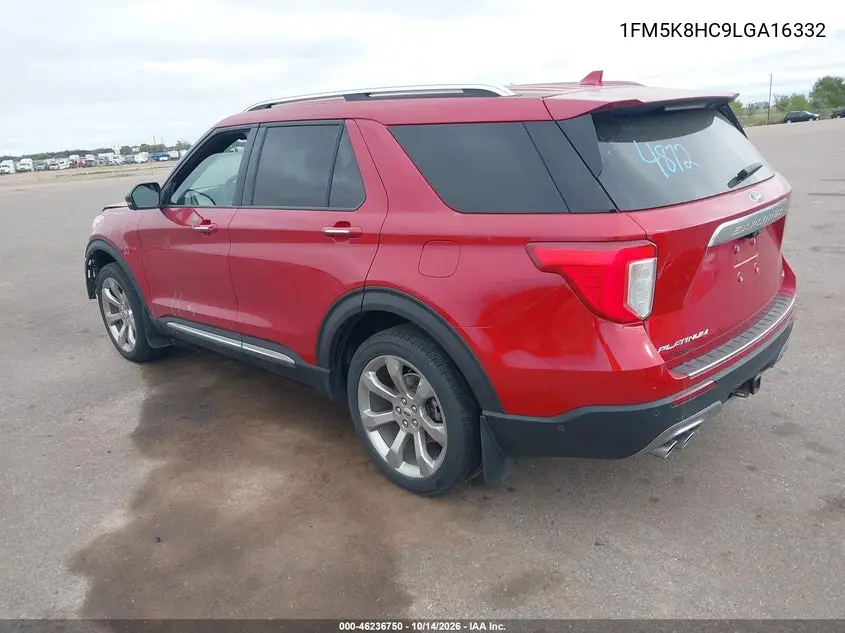 2020 FORD EXPLORER VIN 1FM5K8HC9LGA16332 — фото 3