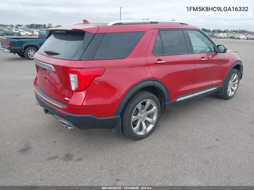2020 FORD EXPLORER VIN 1FM5K8HC9LGA16332 — фото 4