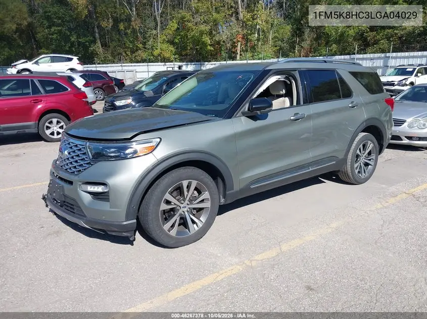 2020 FORD EXPLORER VIN 1FM5K8HC3LGA04029 — фото 2