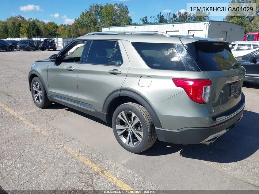 2020 FORD EXPLORER VIN 1FM5K8HC3LGA04029 — фото 3