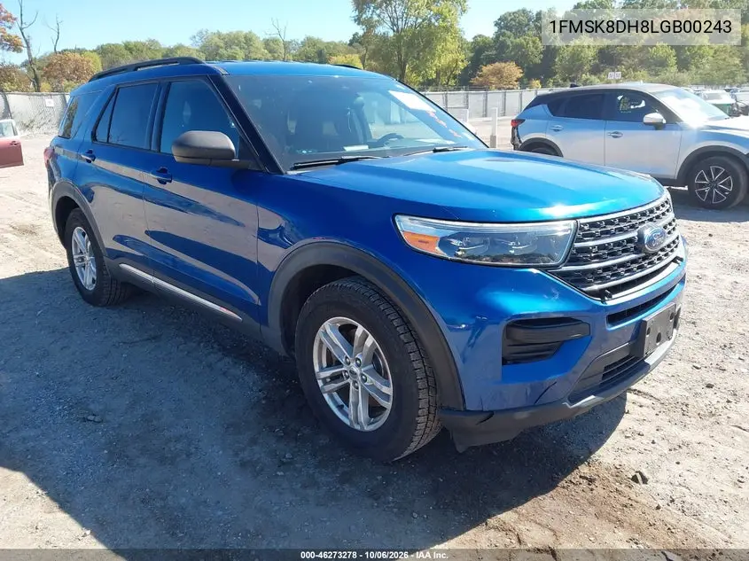 FORD EXPLORER 2020, VIN 1FMSK8DH8LGB00243