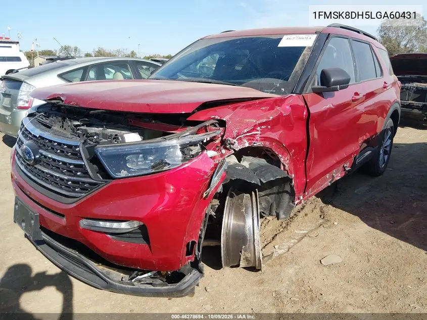 2020 FORD EXPLORER VIN 1FMSK8DH5LGA60431 — фото 2