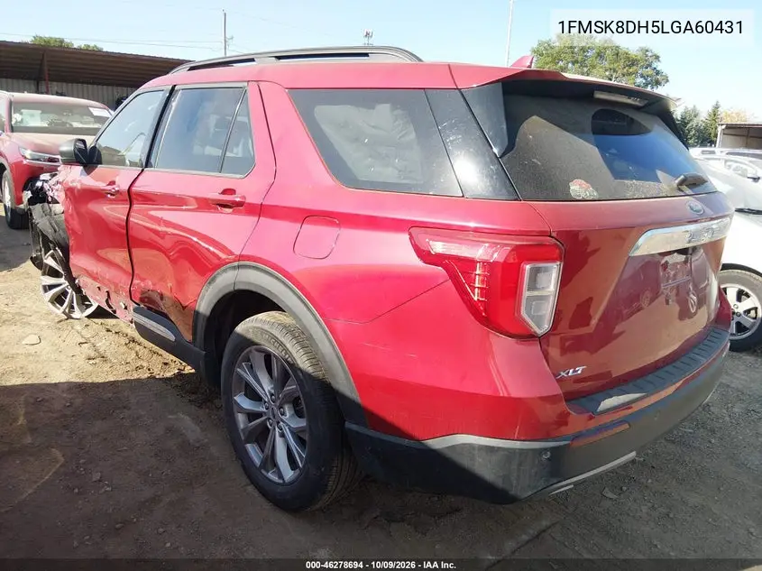 2020 FORD EXPLORER VIN 1FMSK8DH5LGA60431 — фото 3