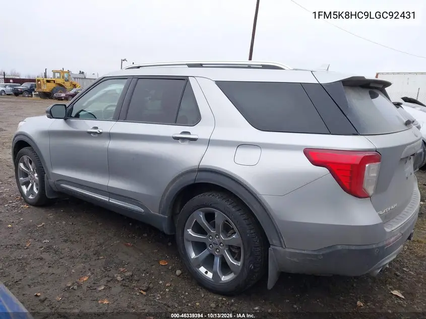 2020 FORD EXPLORER VIN 1FM5K8HC9LGC92431 — фото 14