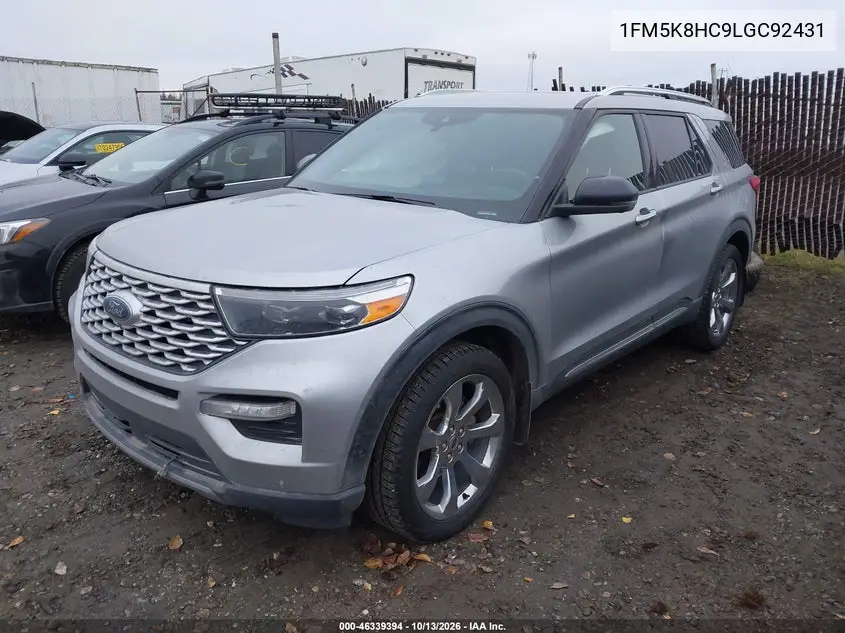 2020 FORD EXPLORER VIN 1FM5K8HC9LGC92431 — фото 2
