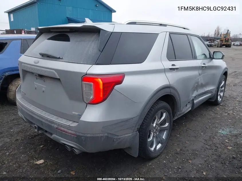 2020 FORD EXPLORER VIN 1FM5K8HC9LGC92431 — фото 4