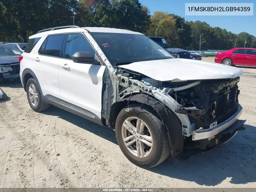 FORD EXPLORER 2020, VIN 1FMSK8DH2LGB94359