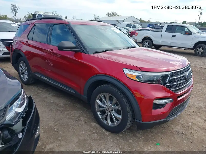 FORD EXPLORER 2020, VIN 1FMSK8DH2LGB03073