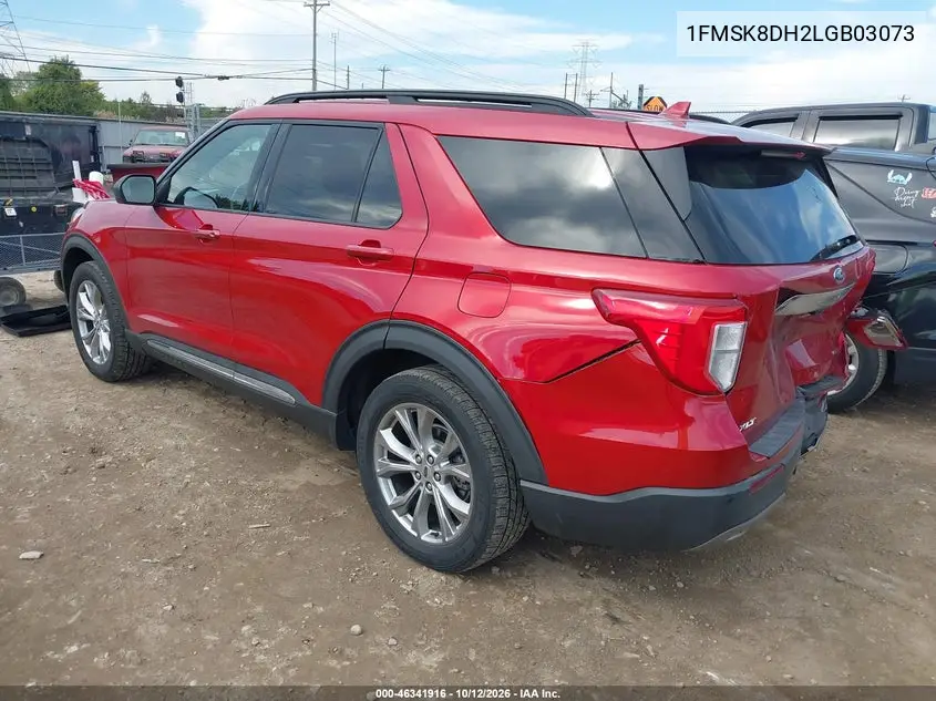 2020 FORD EXPLORER VIN 1FMSK8DH2LGB03073 — фото 3