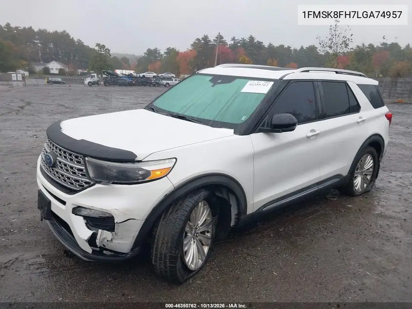 2020 FORD EXPLORER VIN 1FMSK8FH7LGA74957 — фото 2