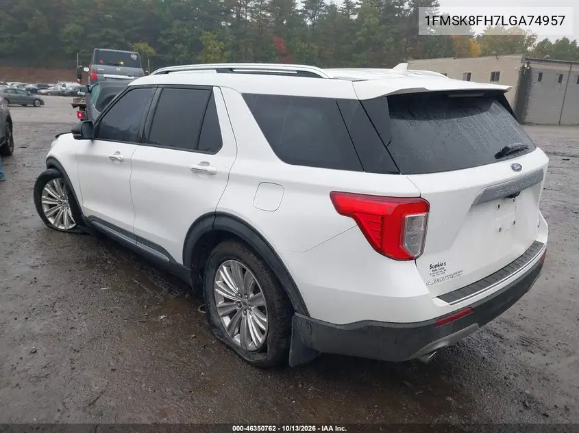 2020 FORD EXPLORER VIN 1FMSK8FH7LGA74957 — фото 3