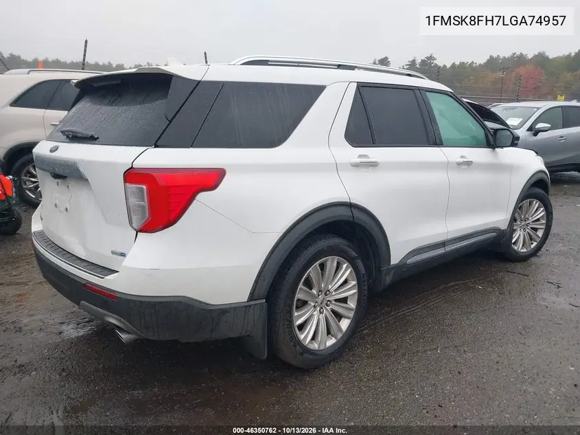2020 FORD EXPLORER VIN 1FMSK8FH7LGA74957 — фото 4