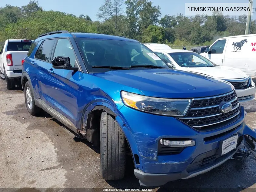 FORD EXPLORER 2020, VIN 1FMSK7DH4LGA52296