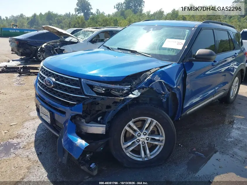 2020 FORD EXPLORER VIN 1FMSK7DH4LGA52296 — фото 2