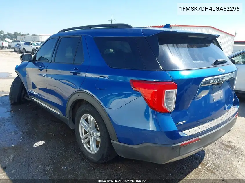 2020 FORD EXPLORER VIN 1FMSK7DH4LGA52296 — фото 3