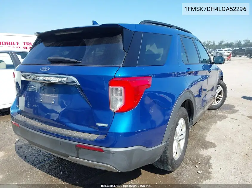 2020 FORD EXPLORER VIN 1FMSK7DH4LGA52296 — фото 4