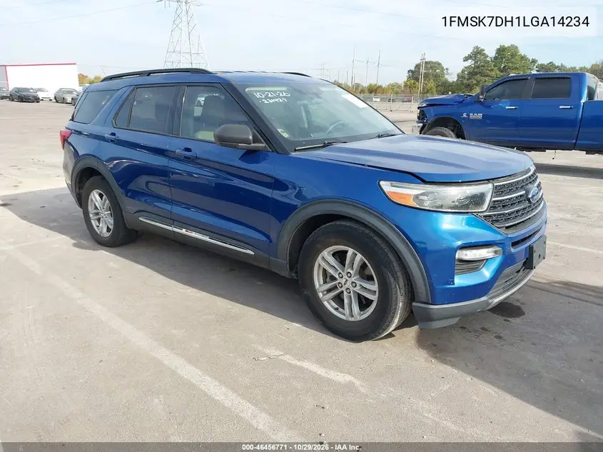 FORD EXPLORER 2020, VIN 1FMSK7DH1LGA14234