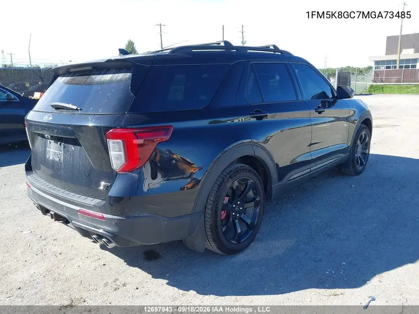 2021 FORD EXPLORER VIN 1FM5K8GC7MGA73485 — фото 4
