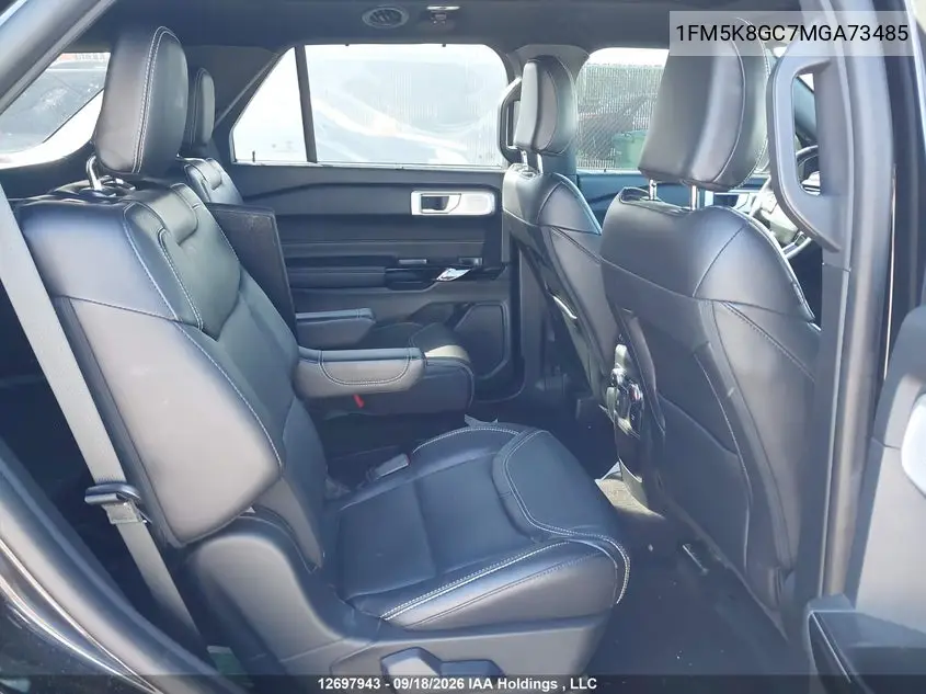2021 FORD EXPLORER VIN 1FM5K8GC7MGA73485 — фото 8