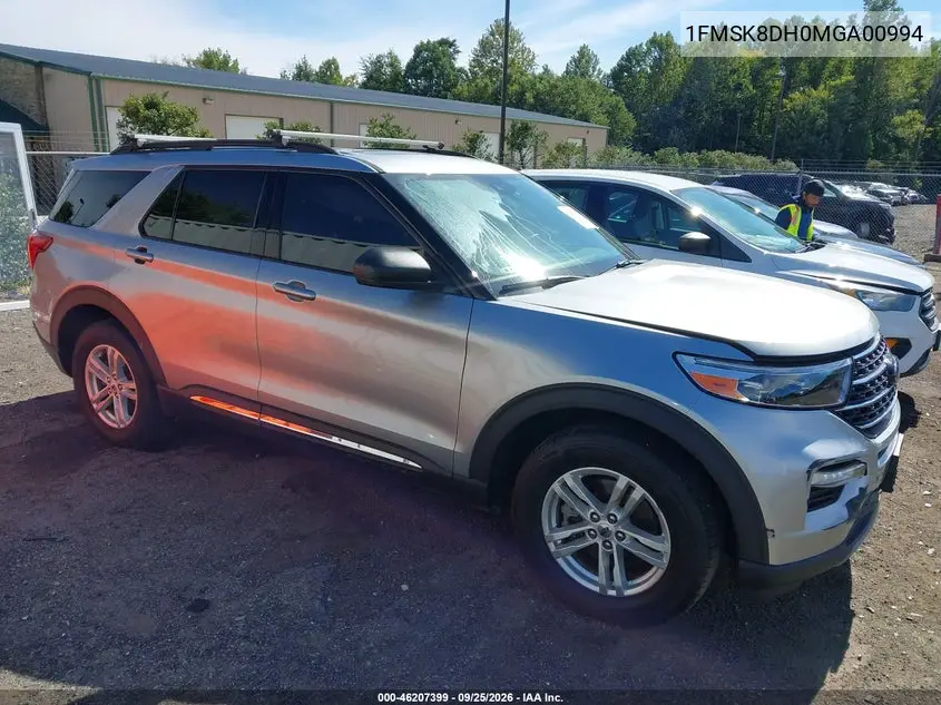 FORD EXPLORER 2021, VIN 1FMSK8DH0MGA00994