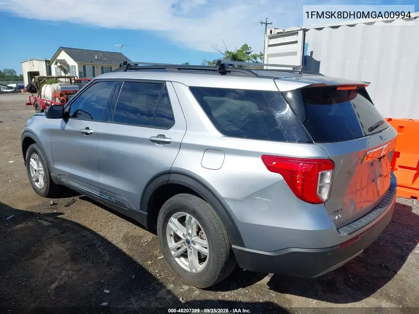 2021 FORD EXPLORER VIN 1FMSK8DH0MGA00994 — фото 3