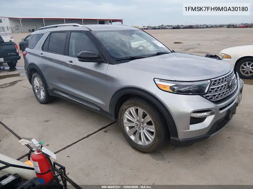 FORD EXPLORER 2021, VIN 1FMSK7FH9MGA30180