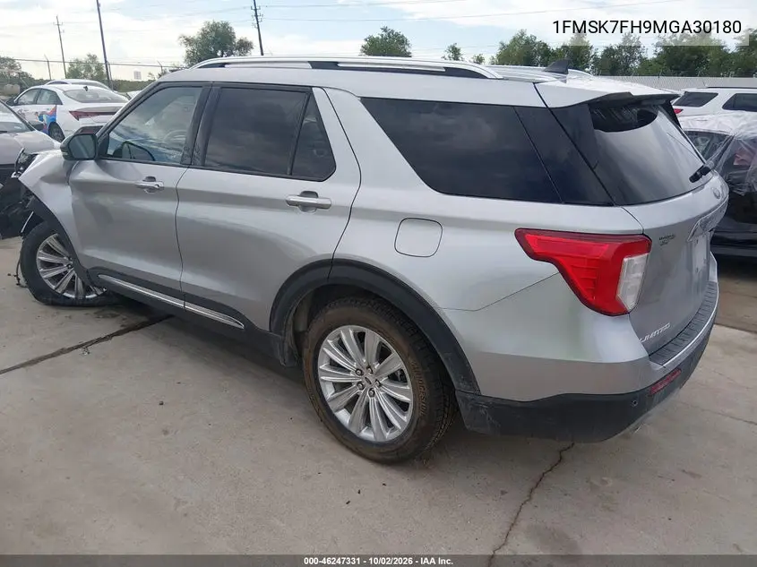 2021 FORD EXPLORER VIN 1FMSK7FH9MGA30180 — фото 3