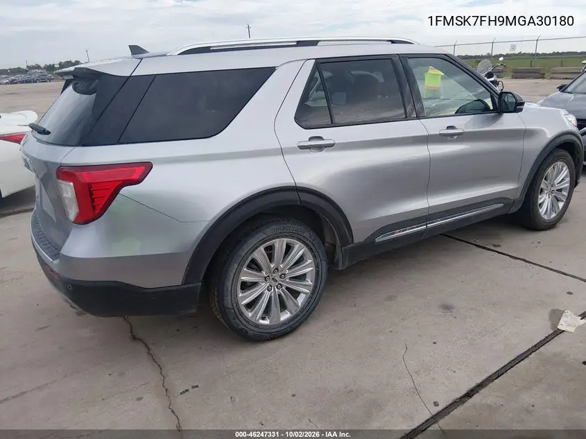 2021 FORD EXPLORER VIN 1FMSK7FH9MGA30180 — фото 4