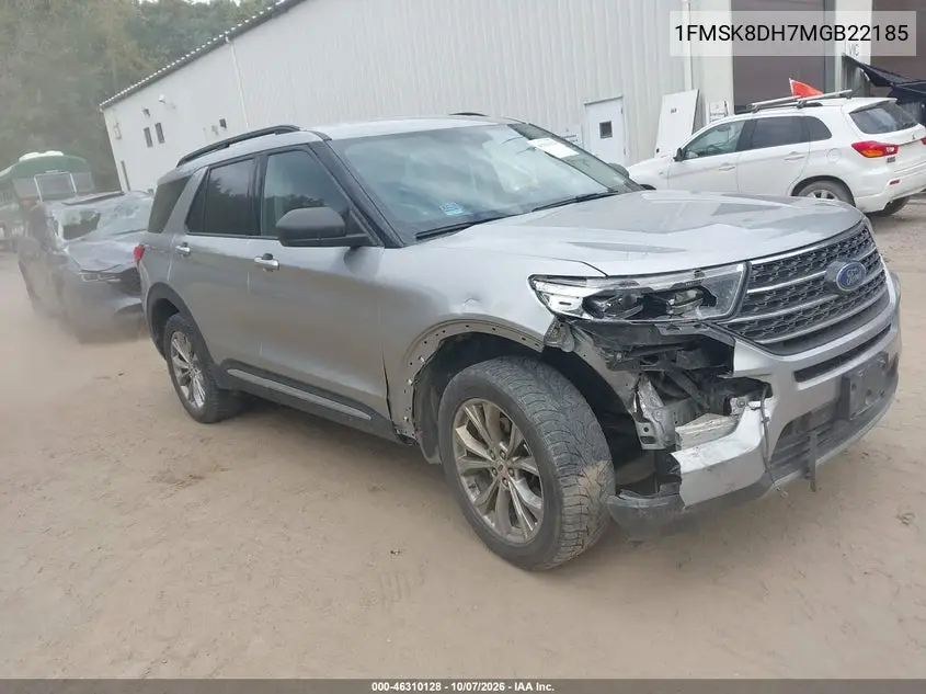 FORD EXPLORER 2021, VIN 1FMSK8DH7MGB22185