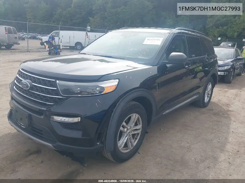 2021 FORD EXPLORER VIN 1FMSK7DH1MGC27993 — фото 2
