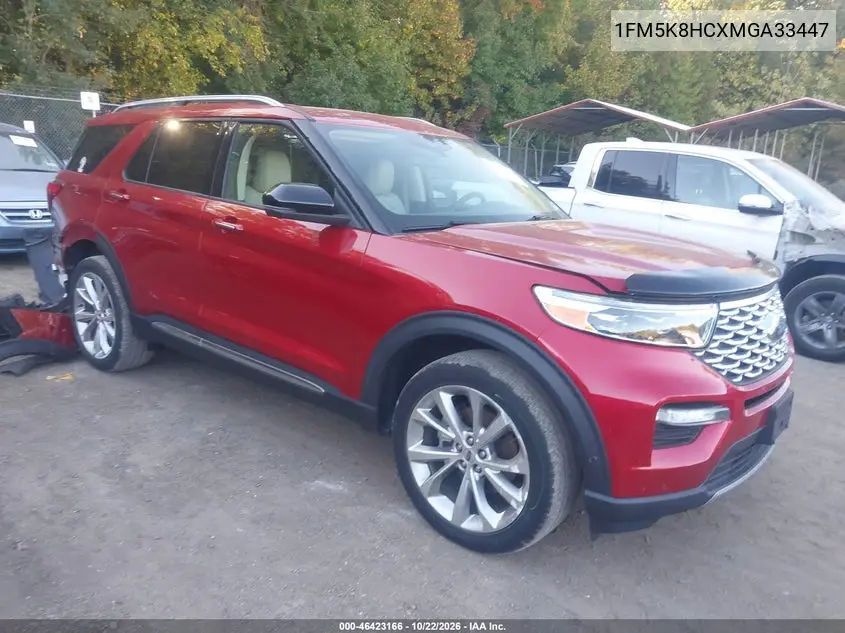 FORD EXPLORER 2021, VIN 1FM5K8HCXMGA33447