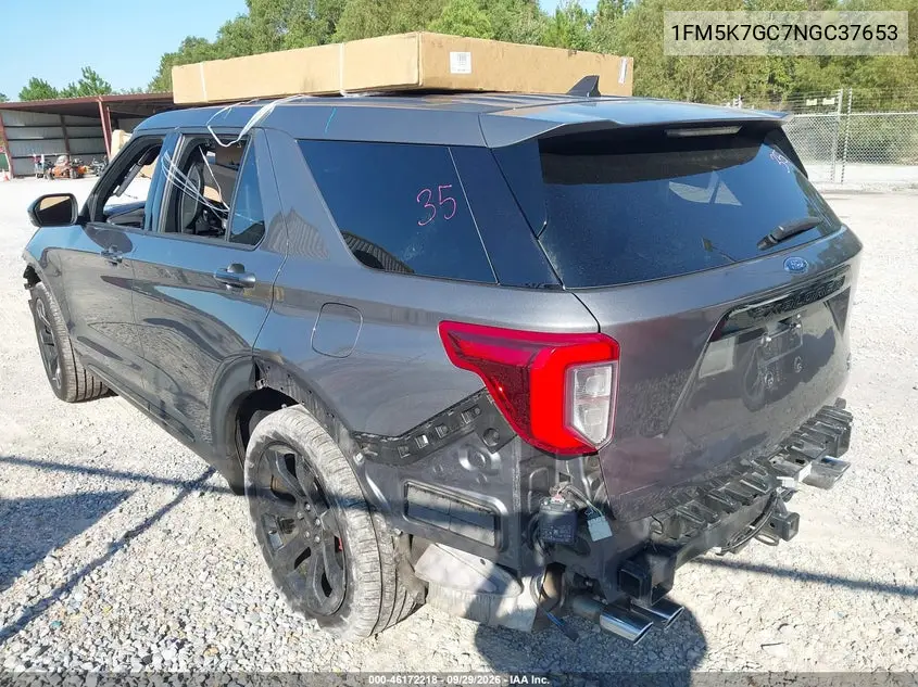2022 FORD EXPLORER VIN 1FM5K7GC7NGC37653 — фото 3