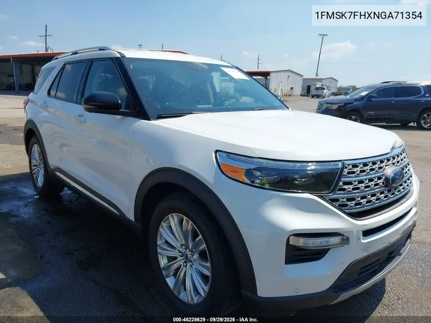 FORD EXPLORER 2022, VIN 1FMSK7FHXNGA71354