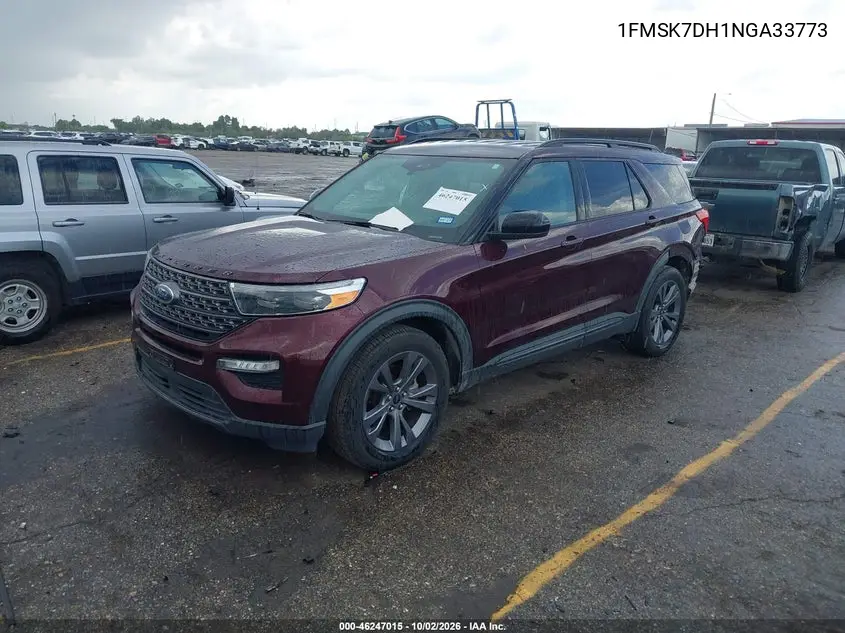 2022 FORD EXPLORER VIN 1FMSK7DH1NGA33773 — фото 2