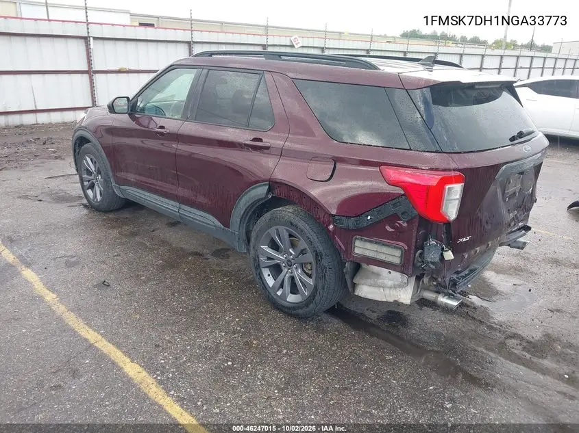 2022 FORD EXPLORER VIN 1FMSK7DH1NGA33773 — фото 3