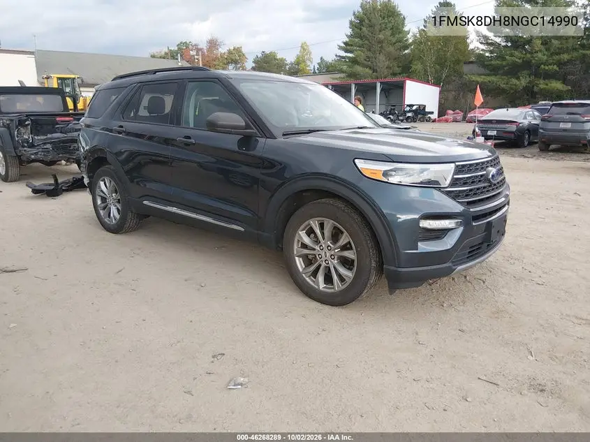 FORD EXPLORER 2022, VIN 1FMSK8DH8NGC14990