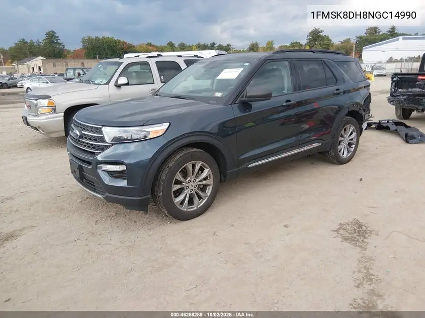 2022 FORD EXPLORER VIN 1FMSK8DH8NGC14990 — фото 2