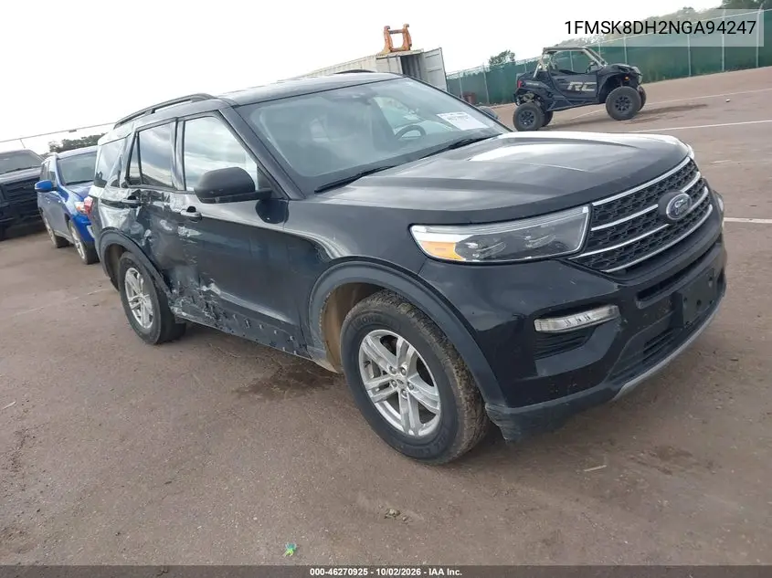 FORD EXPLORER 2022, VIN 1FMSK8DH2NGA94247