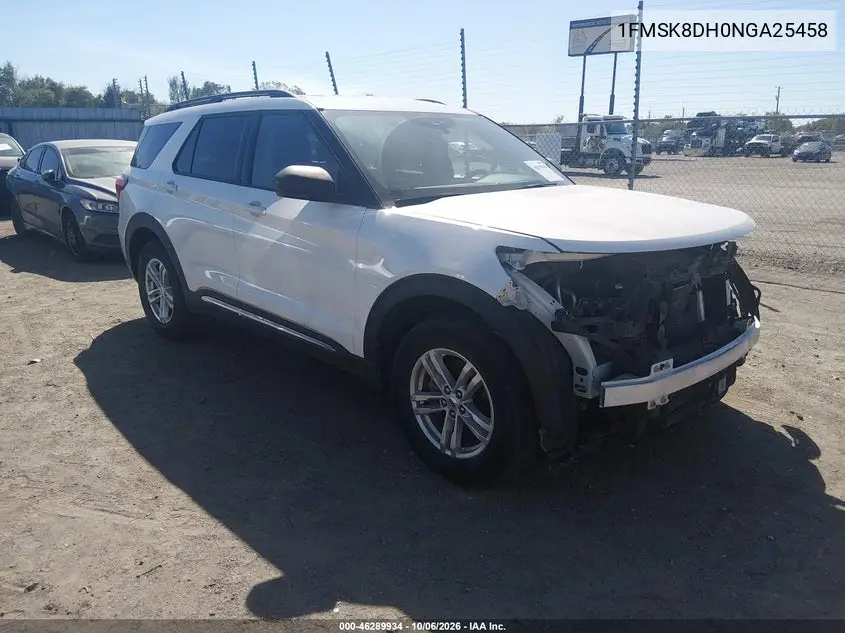 FORD EXPLORER 2022, VIN 1FMSK8DH0NGA25458