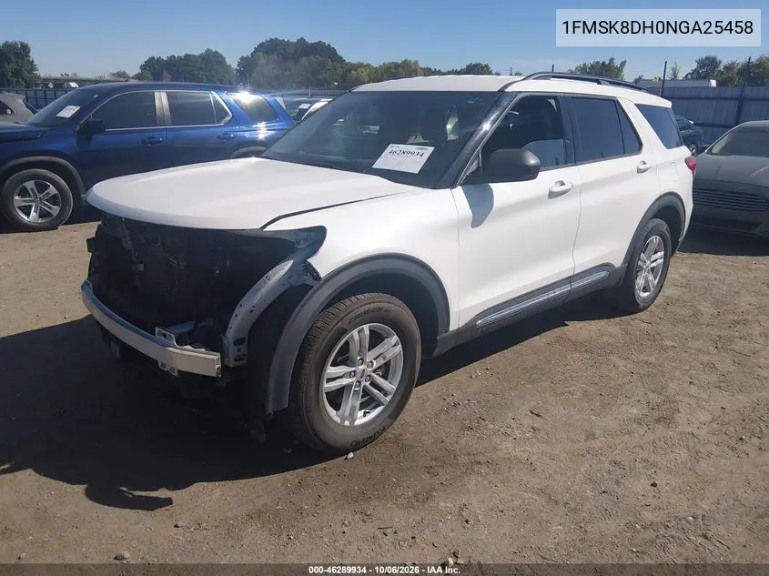 2022 FORD EXPLORER VIN 1FMSK8DH0NGA25458 — фото 2