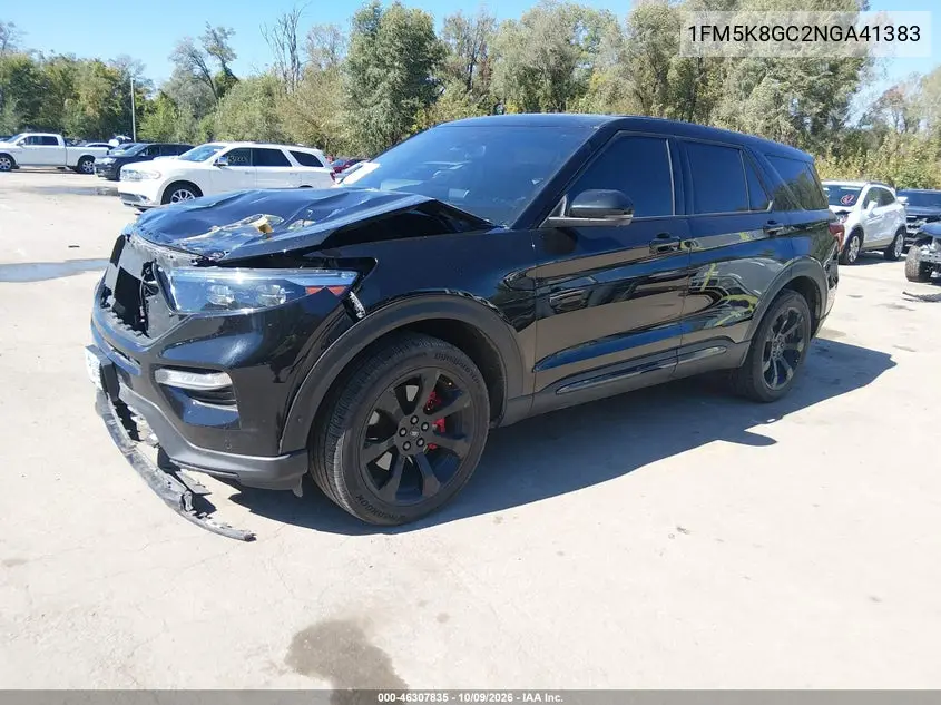 2022 FORD EXPLORER VIN 1FM5K8GC2NGA41383 — фото 2