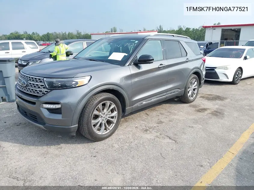 2022 FORD EXPLORER VIN 1FMSK7FH0NGA77521 — фото 2