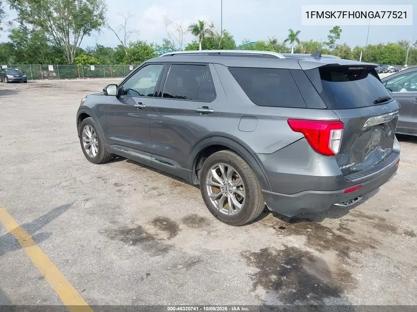 2022 FORD EXPLORER VIN 1FMSK7FH0NGA77521 — фото 3