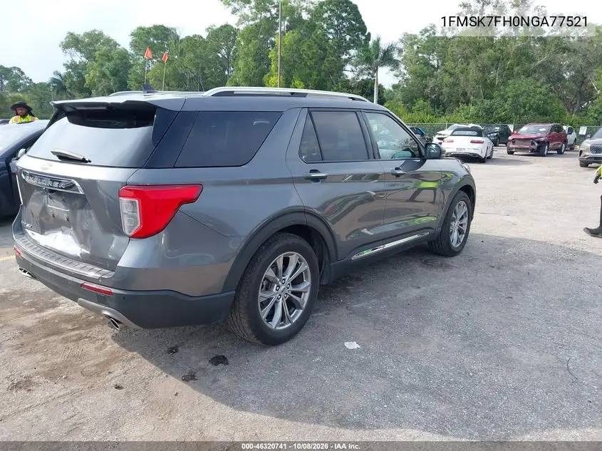 2022 FORD EXPLORER VIN 1FMSK7FH0NGA77521 — фото 4