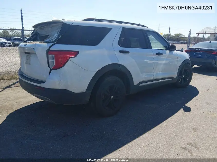 2022 FORD EXPLORER VIN 1FMSK7DH0NGA40231 — фото 4