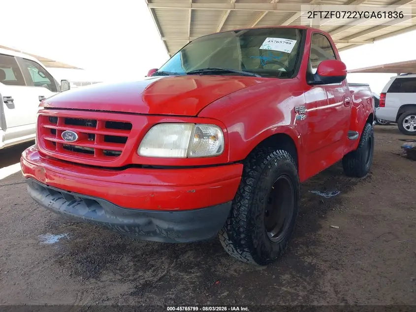 2000 FORD F-150 VIN 2FTZF0722YCA61836 — фото 2
