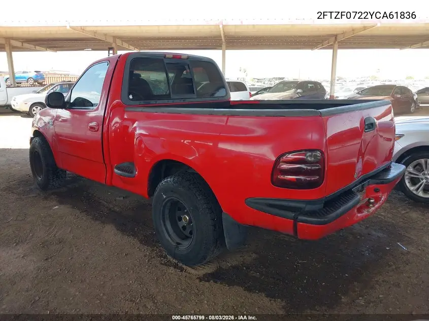 2000 FORD F-150 VIN 2FTZF0722YCA61836 — фото 3