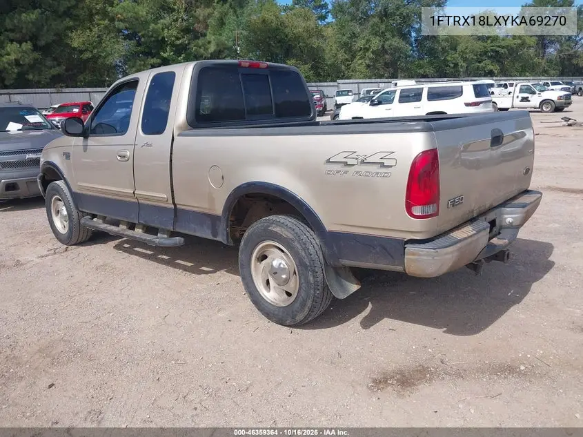 2000 FORD F-150 VIN 1FTRX18LXYKA69270 — фото 3